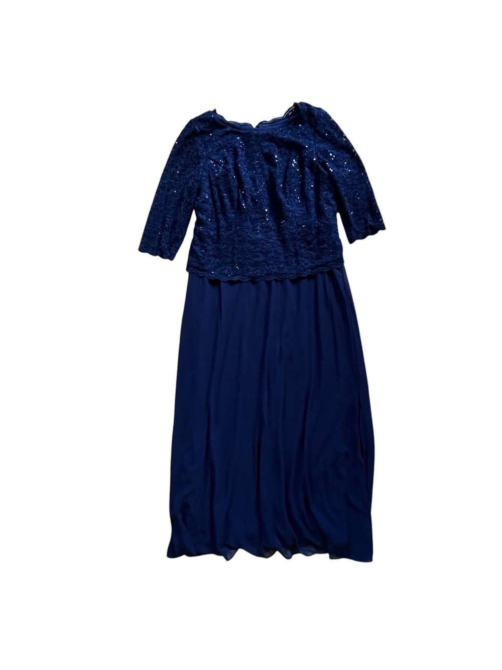 Alex Evenings Sequin Embellished Lace Top Gown Size 16W NWOT - Picture 4 of 14